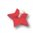 Вешалка деревянная в форме звезды, цвет красный